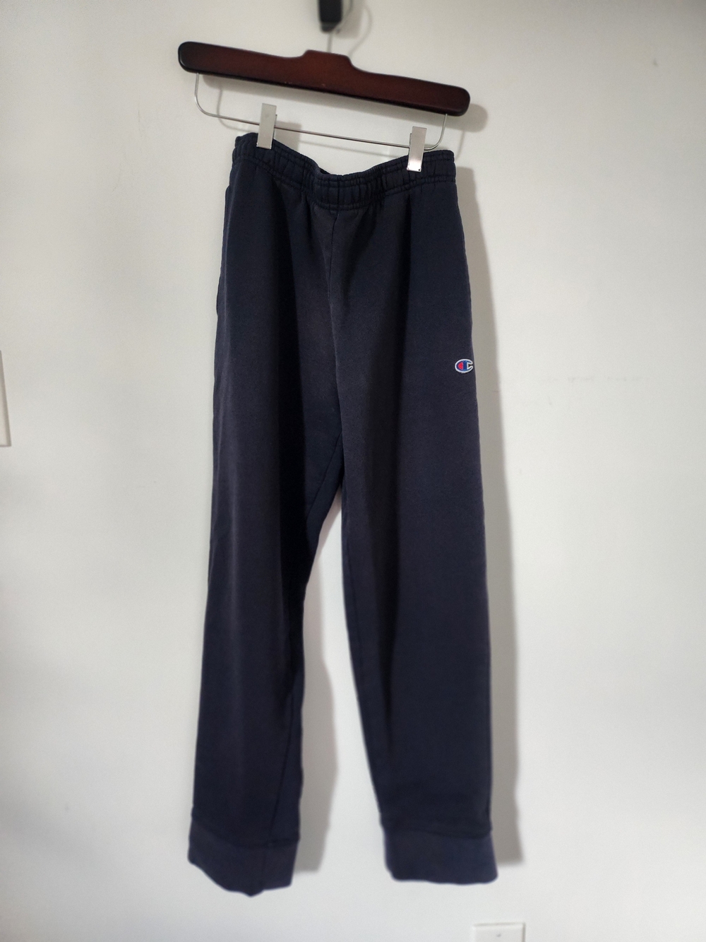 Champion Black Men’s Sweatpants with Small Logo